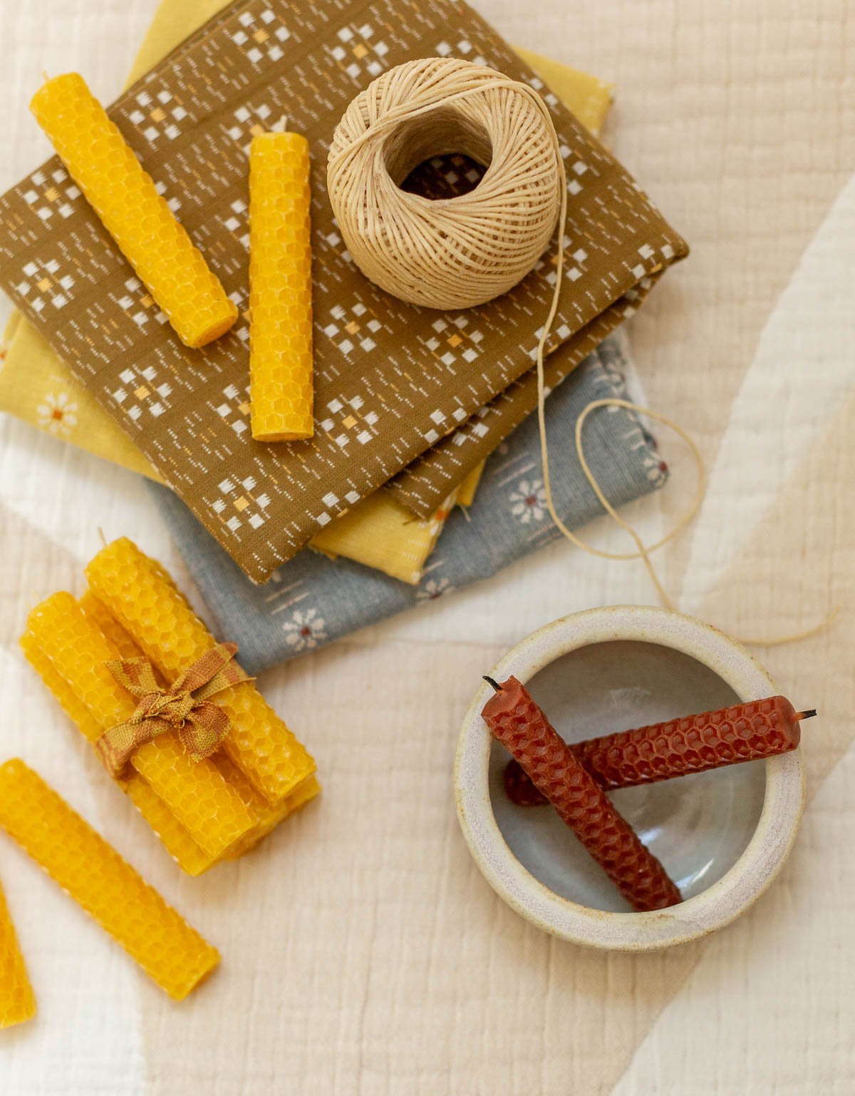 How to Make Rolled Beeswax Candles